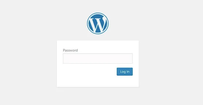 Wordpress password