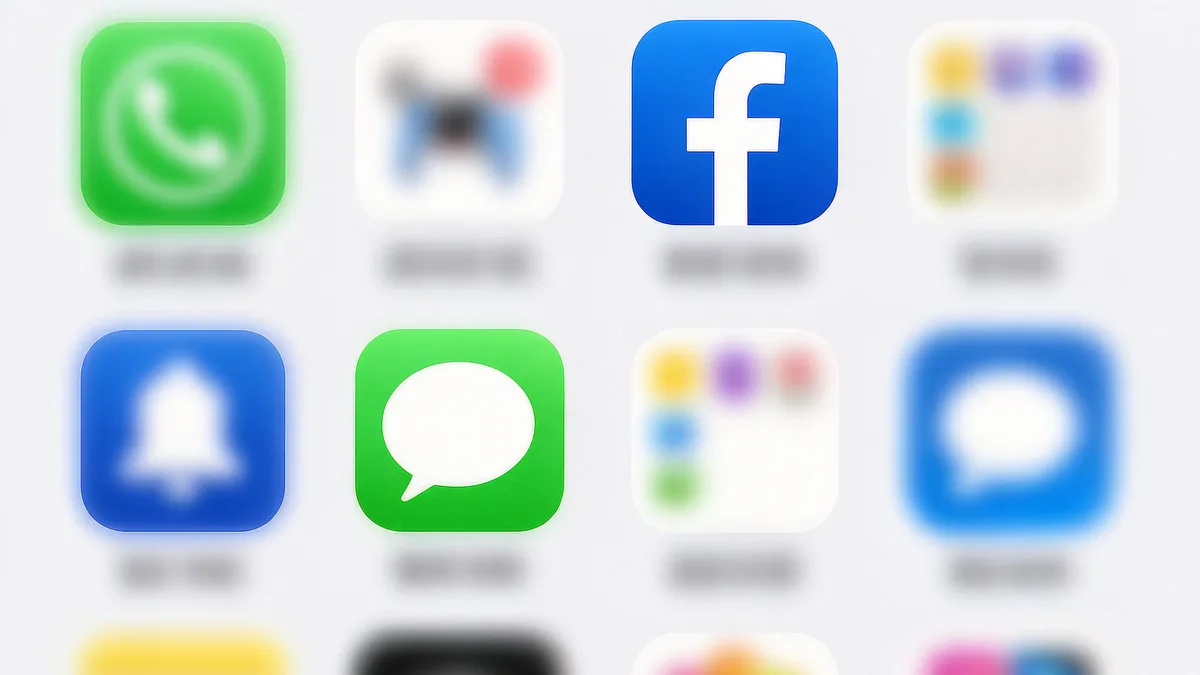 A phone home screen with several AI app icons